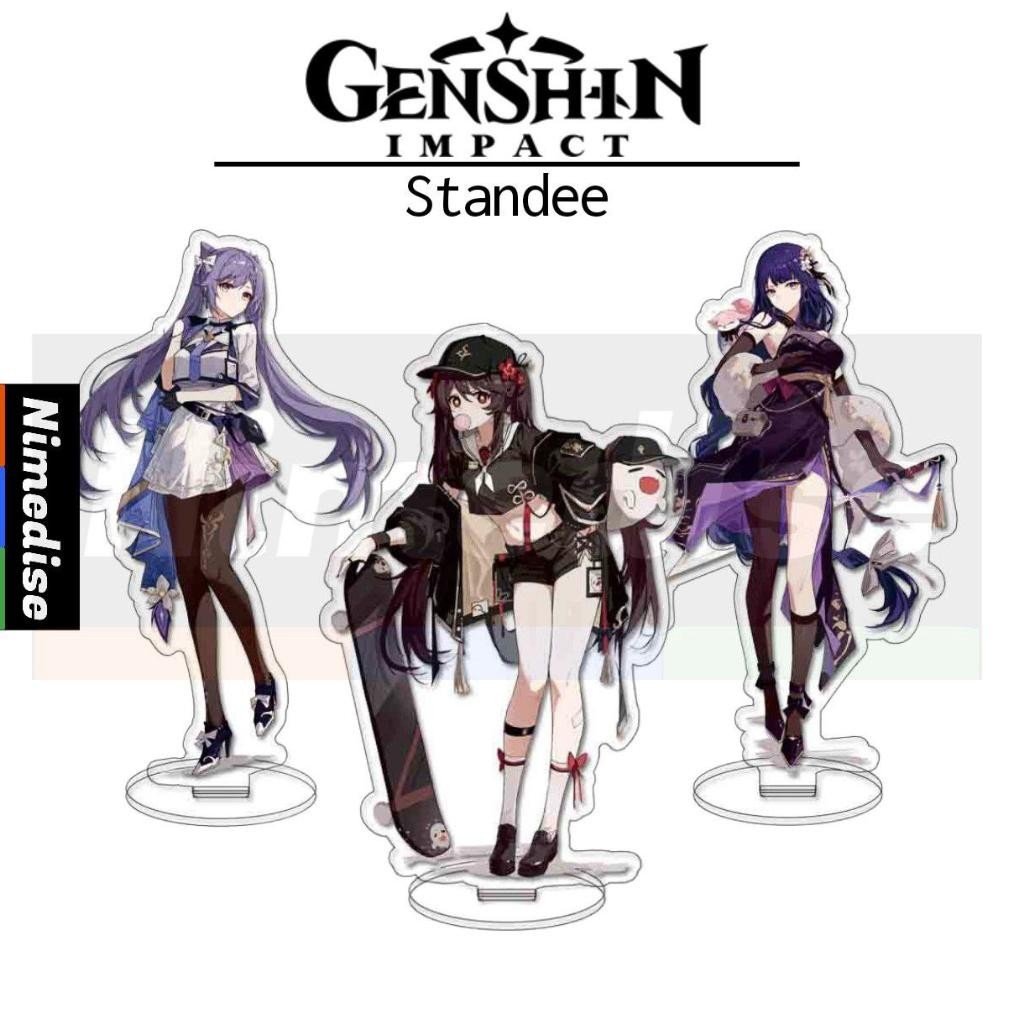 COD Standee Akrilik Genshin Impact Stand Acrylic Besar 15cm Bening Transparan Koleksi Figur Pajangan
