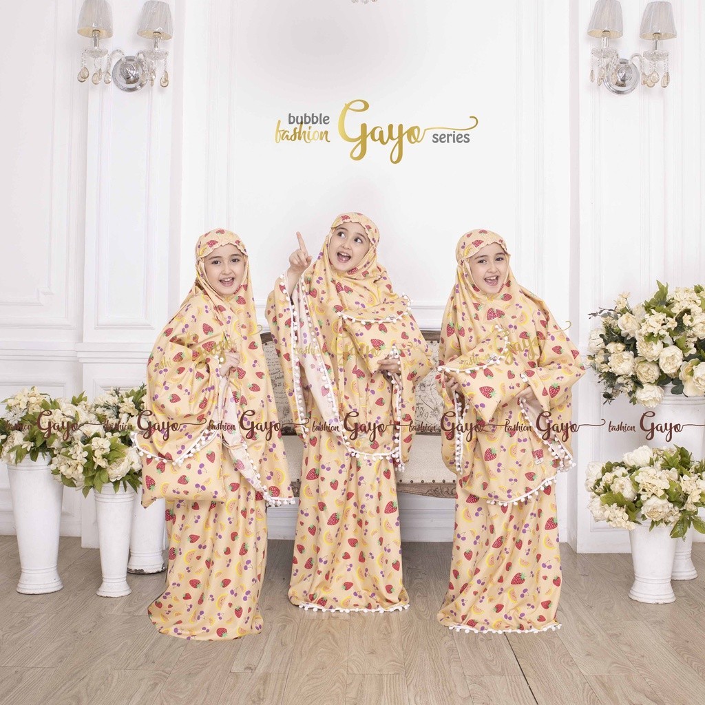 Mukena Anak Umur 10 Sampai 12 Perempuan 7 8 Tahun 3 4 5 6 2 Set Rukoh Cewek Alat Sholat Lengkap 1 Pa