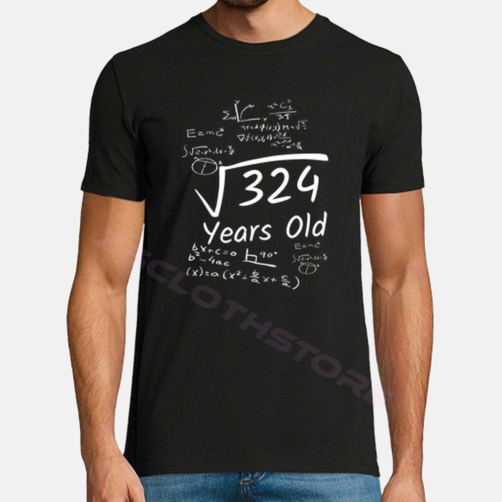 Kaos Custom Popular 18th Birthday Square Root Of 324 258