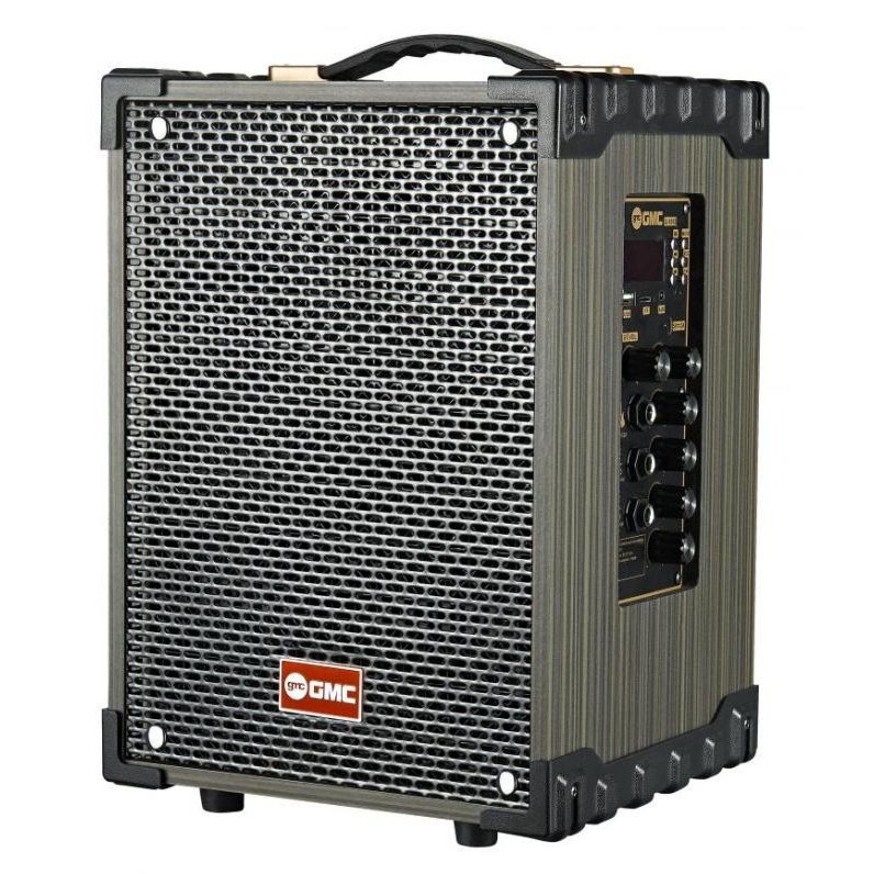 Speaker Portable GMC 899P Bluetooth Karaoke 2 Mic Wireless High Power