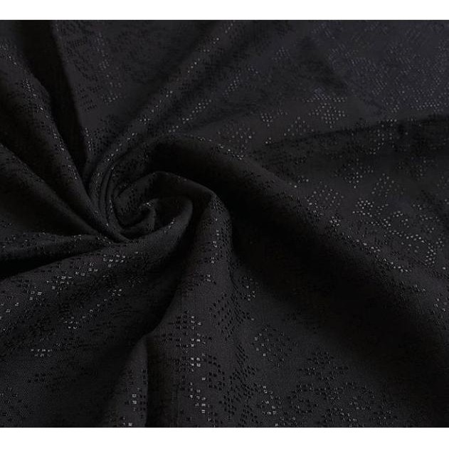 Update kain batik katun dobbbi polos halus hitam ~