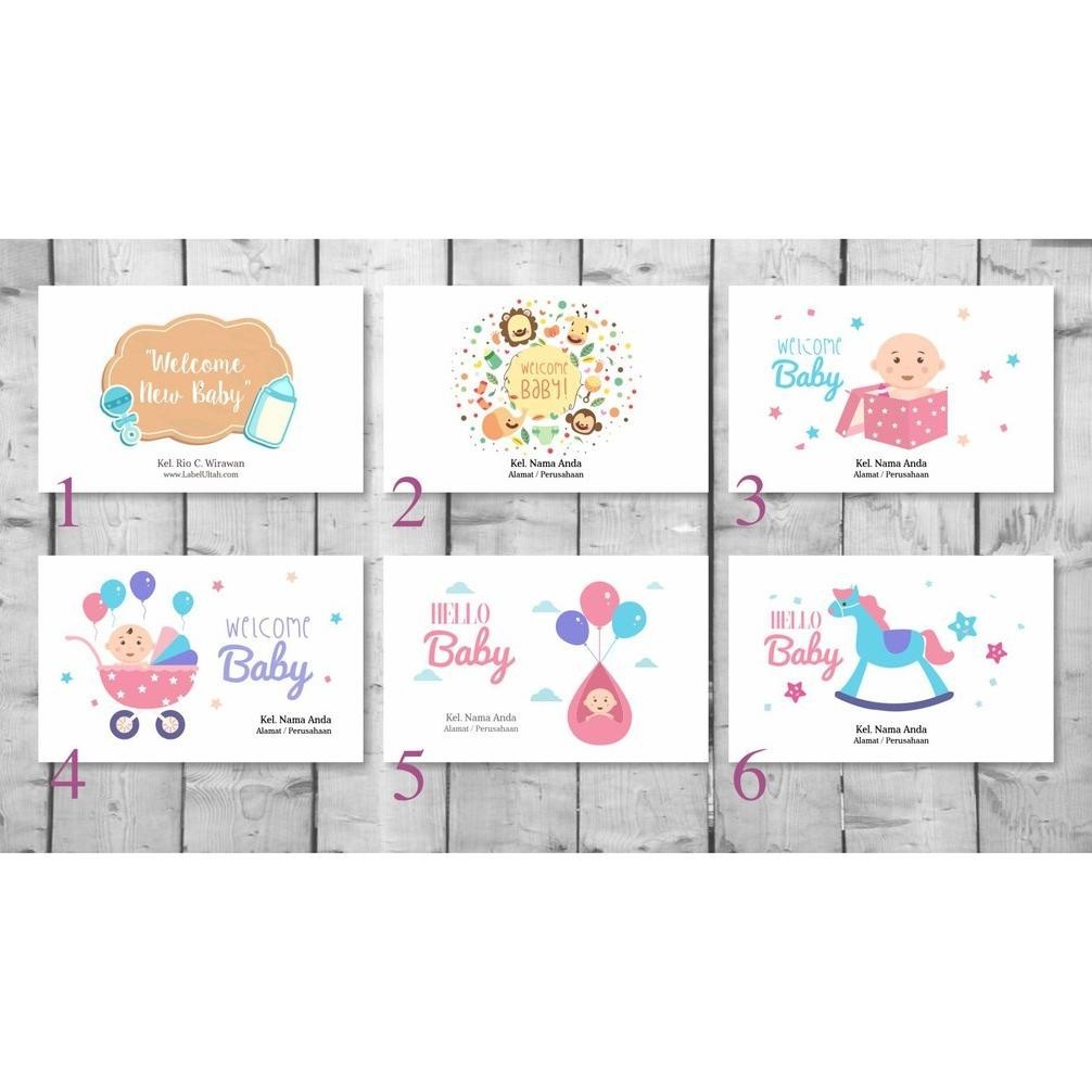 

Termurah 50Pcs Amplop Sumbangan Bayi / Baby / Newborn / Kelahiran Angpao Angpau Custom Nama Murah