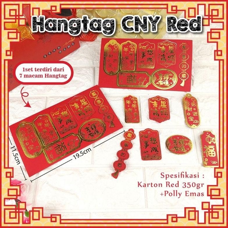 

Diskon Besar Tag Imlek Merah Set 7Pc (Isi 10Lbr). Hangtag Chinese New Year Diskom