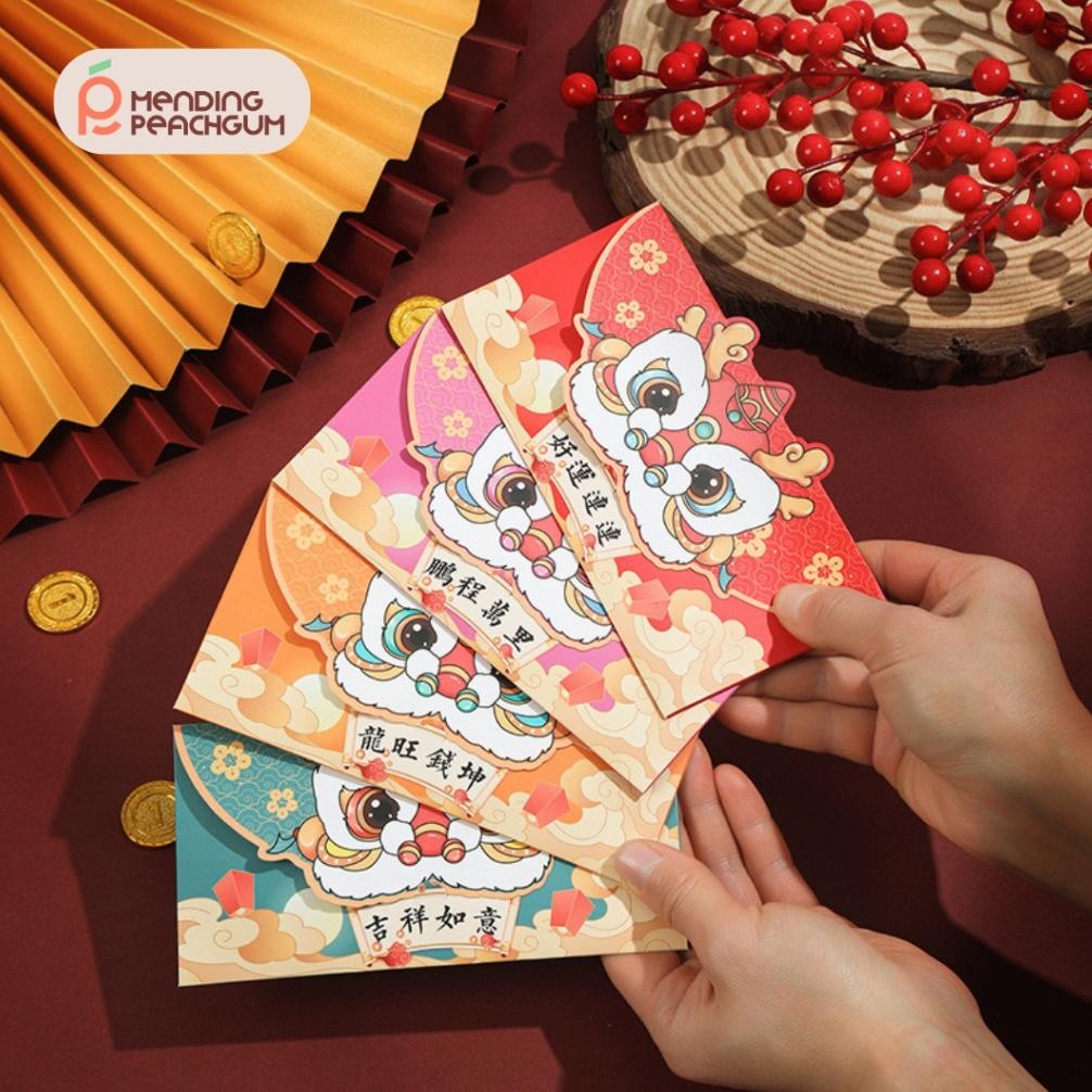

Promo Akhir Tahun 4 Pcs - Angpau Imlek 2024 Dragon Year - Motif Naga / Amplop Angpao Cny Tahun Naga Sale