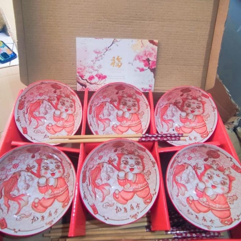 Flash Sale Hampers Mangkok Imlek Hampers Cny Rabbit Naga 2024 Cod