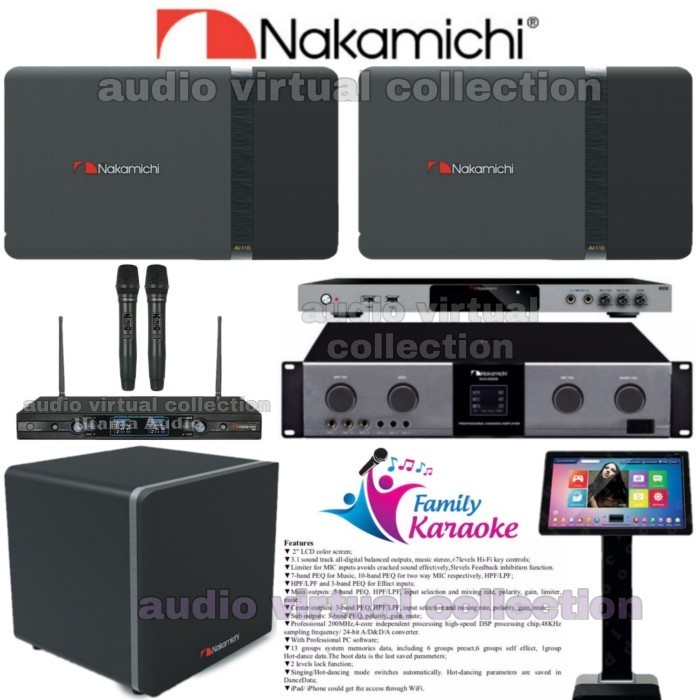 PAKET KARAOKE NAKAMICHI FULL SET + PLAYER NAKAMICHI ( ORIGINAL )