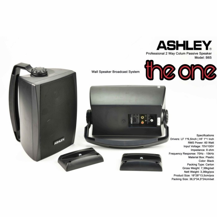 SPEAKER PASIF ASHLEY B65 / B 65 6INCH ORIGINAL