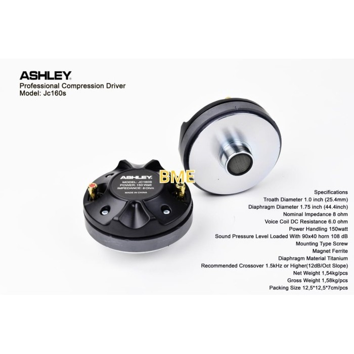 TWEETER / DRIVER ASHLEY JC 160S