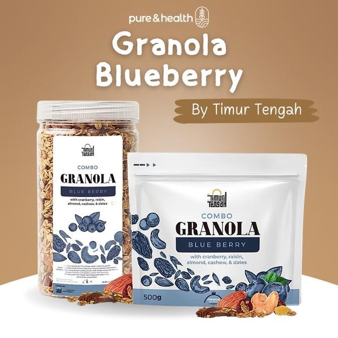 

Granola Berry Timur Tengah 500Gr Oatmeal Natural Super Food X Antis