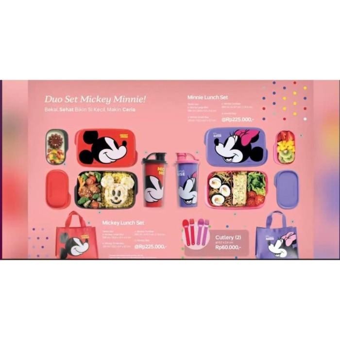 HOA -491 TUPPERWARE MICKEY MINNIE LUNCH SET // MICKEY MINNIE MEAL