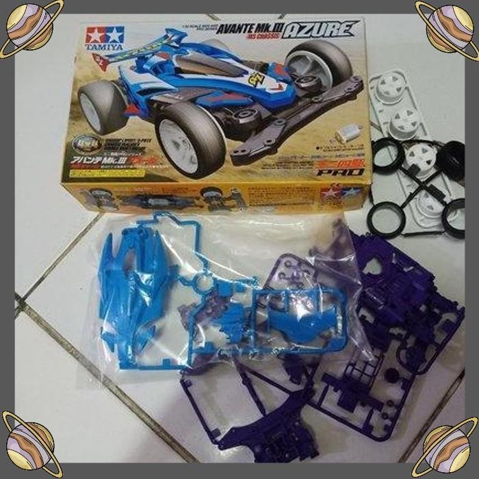 [C07] TAMIYA MINI 4WD AVANTE MKIII AZURE CHASIS COLOUR