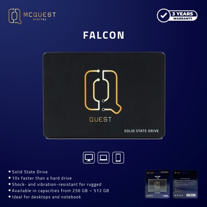 PROMO SSD MCQUEST DIGITAL FALCON 512GB - SSD INTERNAL SATA III 2.5 #ORIGINAL