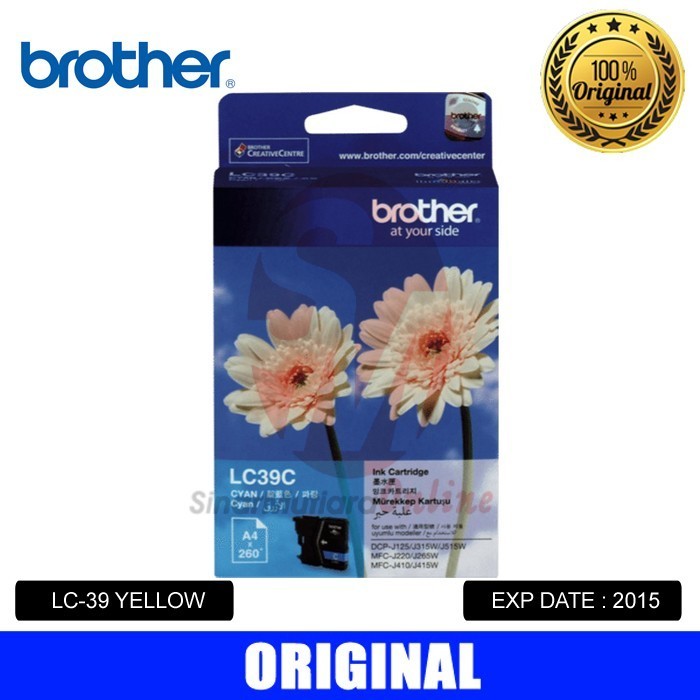 PROMO CARTRIDGE TINTA BROTHER LC 39 FOR DCP J125,J140W,J315,J515,J220,J265W #ORIGINAL