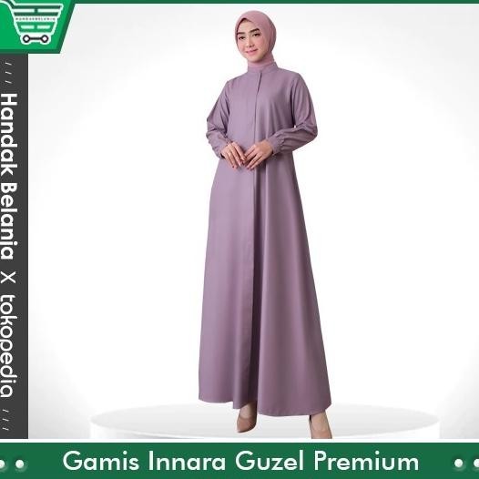 BAJU GAMIS INNARA GUZEL PREMIUM POLOS BAHAN KATUN TOYOBO