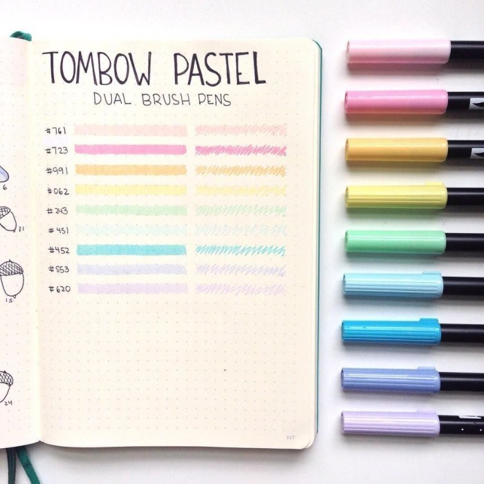 

Terlaris Tombow dual brush pen ABT 10 Color Set Pastel Palette -fo3