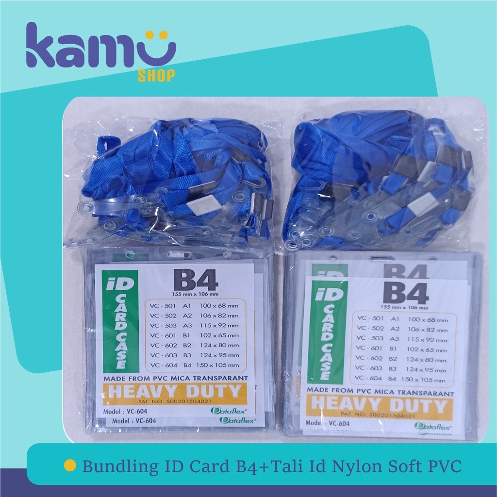 

Bundling 40Pcs Id Card B4 + 40Pcs Tali Id Card Nylon Soft Pvc - Nylksfp
