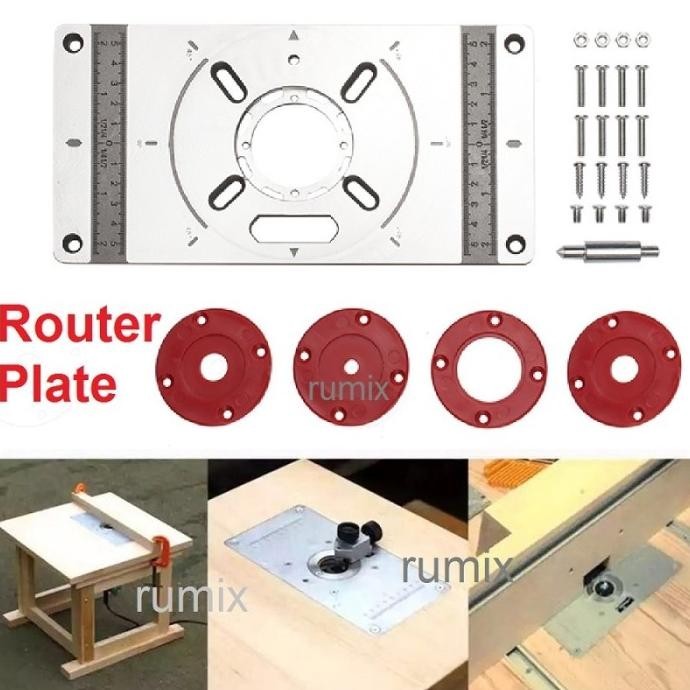 Router Plate - Insert Plate Router Table - Meja Router - Meja Trimmer