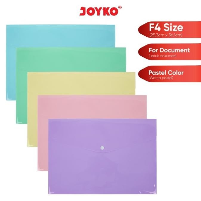 

Map Kancing Plastik Data Bag Tas Joyko Dbg-108 Pastel Color