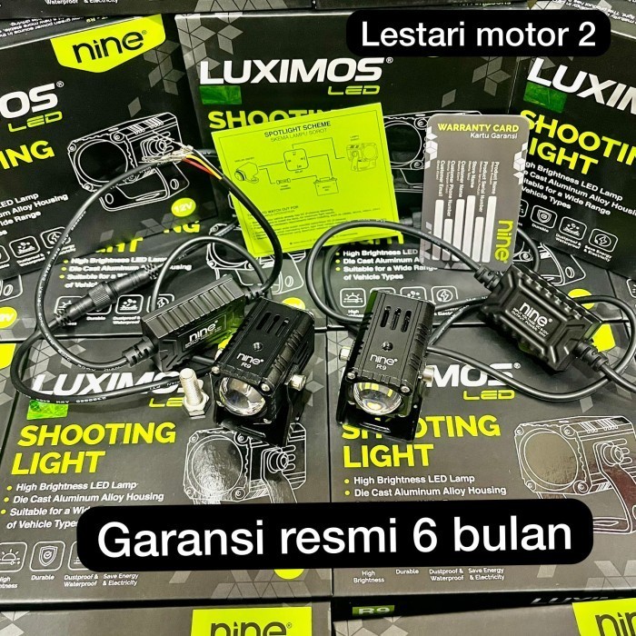 NINE LUXIMOS R9 LAMPU TEMBAK LED 20 WATT LAMPU MOTOR MOBIL PREMIUM