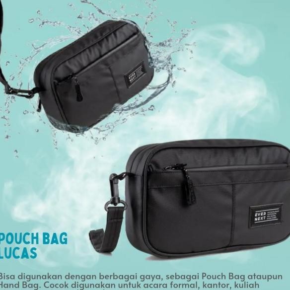 Tas Tangan Pria Pouch Bag Lucas Evernext Waterproof Material Kode 336