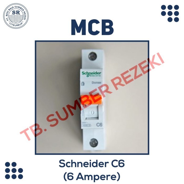 Jual NCB / MCB SCHNEIDER 6 AMPERE