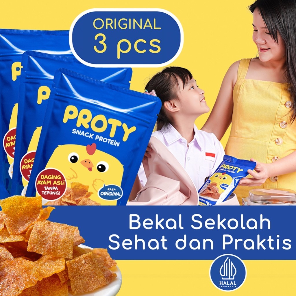 

Bekal Sna Sekolah Anak Protein Sehat Praktis Proty (Bundle 3 Pcs)