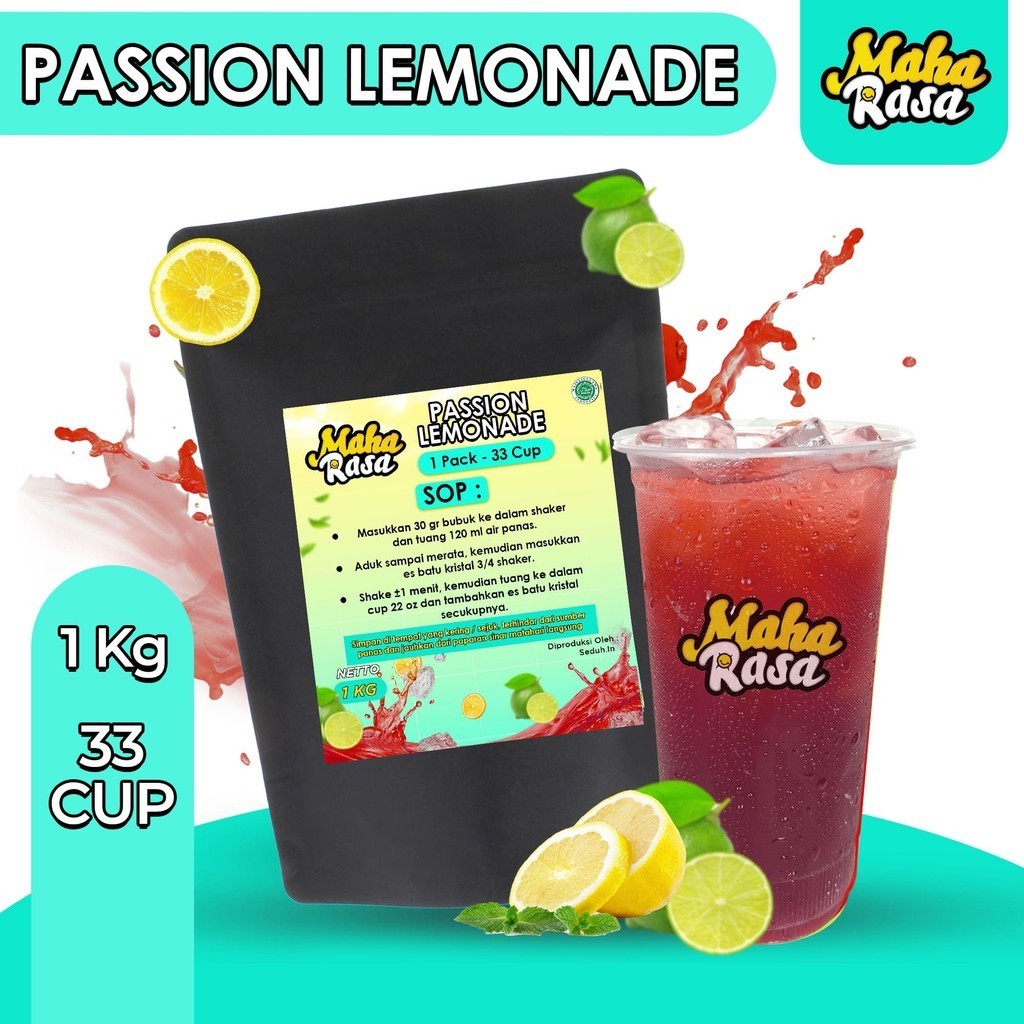 

MAHA RASA - Lemonade Passion Bubuk Minuman Instan (1 KG)