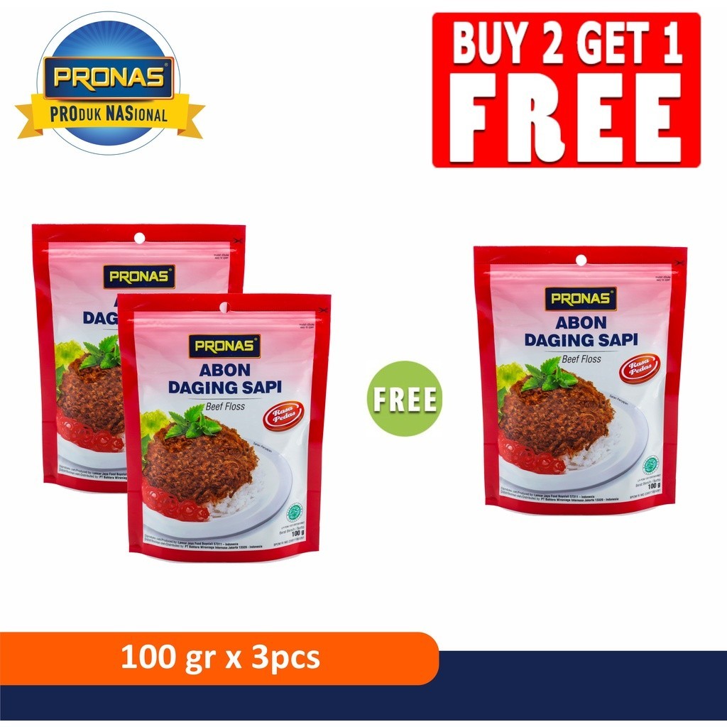 

Pronas Abon Chili 100 Gr Buy 2 Get 1