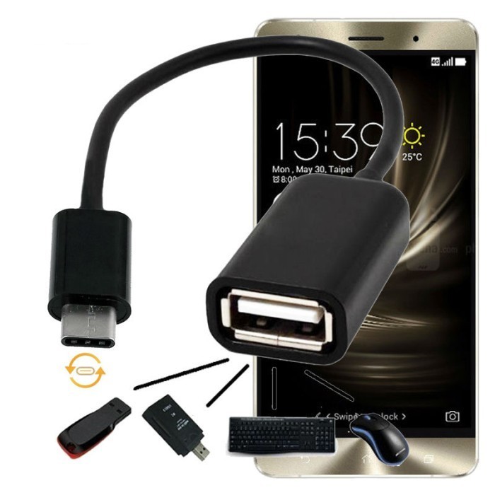 Usb Otg Type C Otg Adapter Android Smartphone Hp