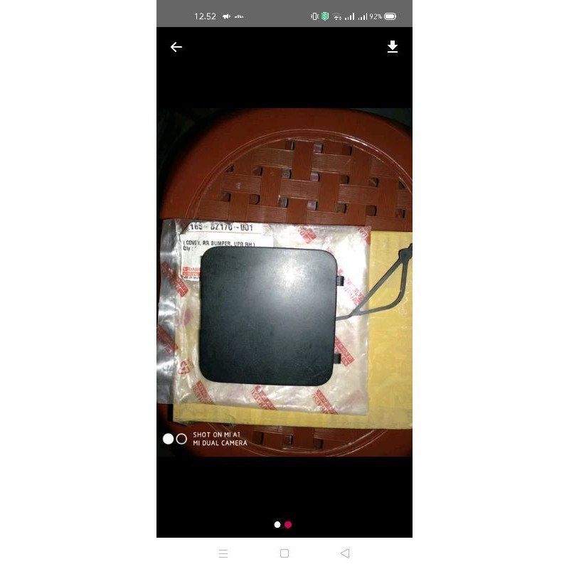 tutup bemper derek belakang Luxio lama