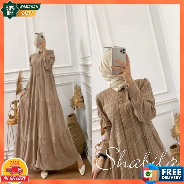 Pakean Fashion Muslim Gamis Wanita Syari Ibuibu Pengajian Juba Baju Ghamis Syar'I Terbaru Pakaian Wa