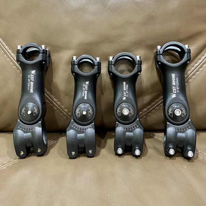 STEM SEPEDA WEST BIKING ADJUSTABLE 0-60 DERAJAT 25.4/31.8X100/120MM