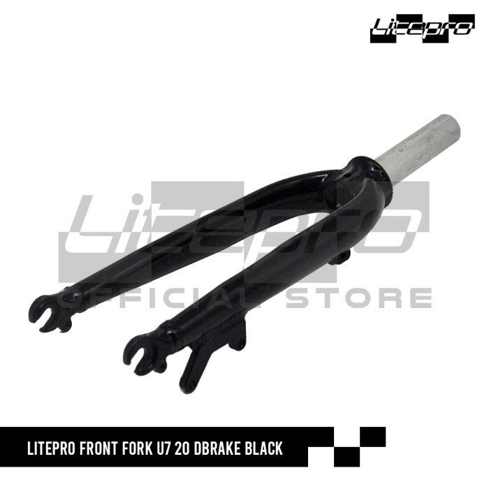 LITEPRO FRONT FORK U7 20" DBRAKE BLACK