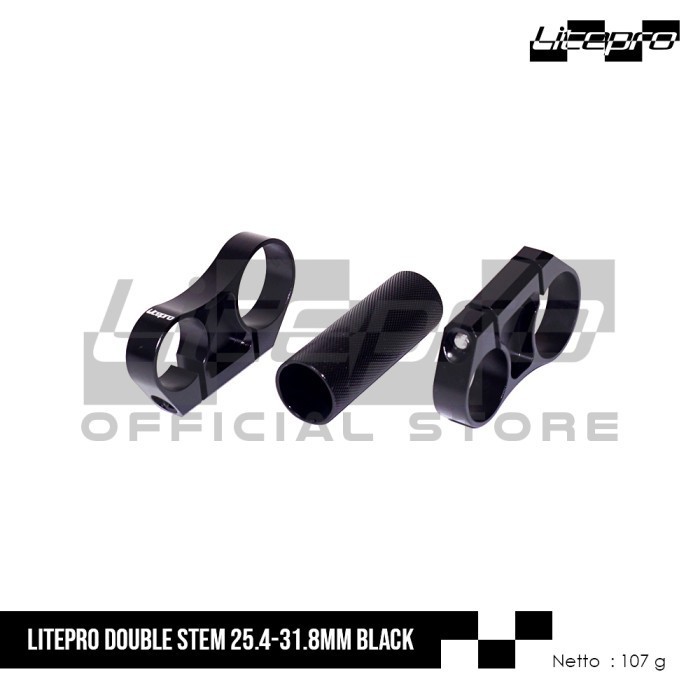 LITEPRO DOUBLE STEM 25.4-31.8MM