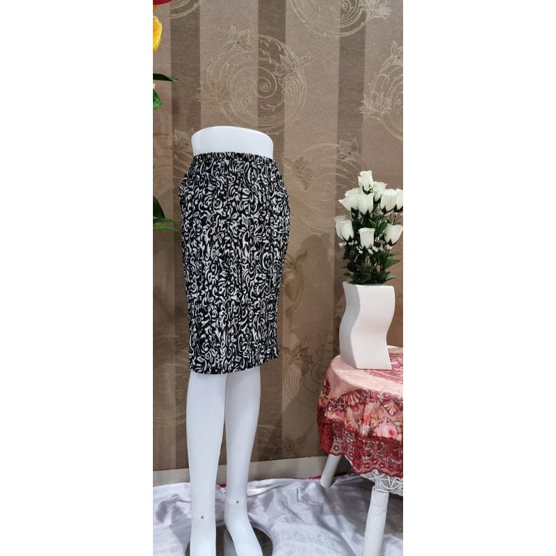 ROK PLISKET PENDEK / ROK PLISKET BATIK / ROK WANITA