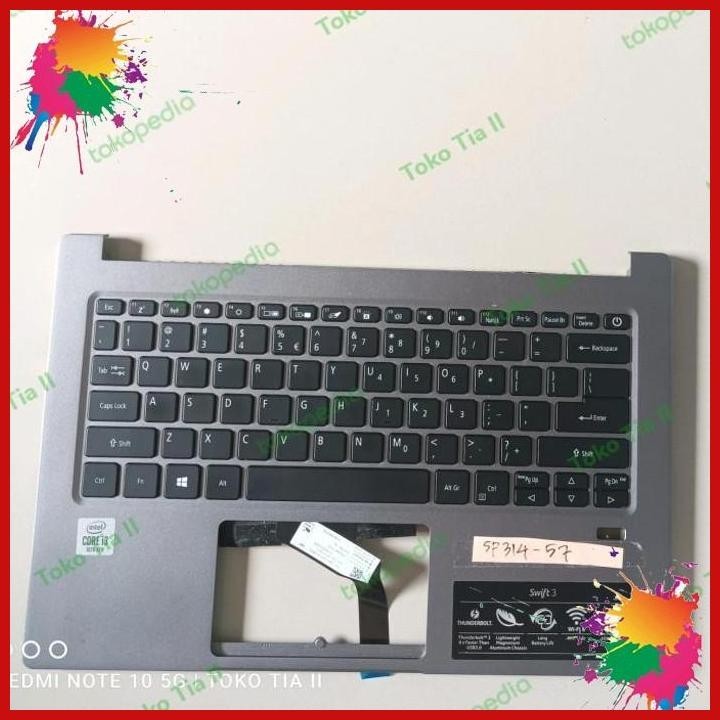 (TOK) PALMREST DAN KEYBOARD ACER SWIFT 3 SF314-57 SERIES