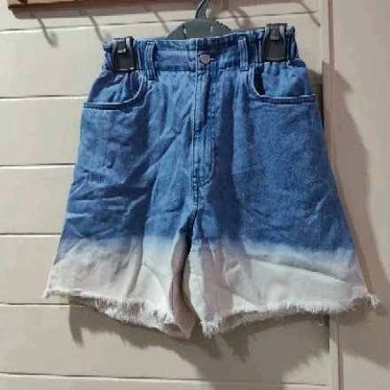 Celana pendek jeans pinggang karet 2 Colors H&M Original READY stock