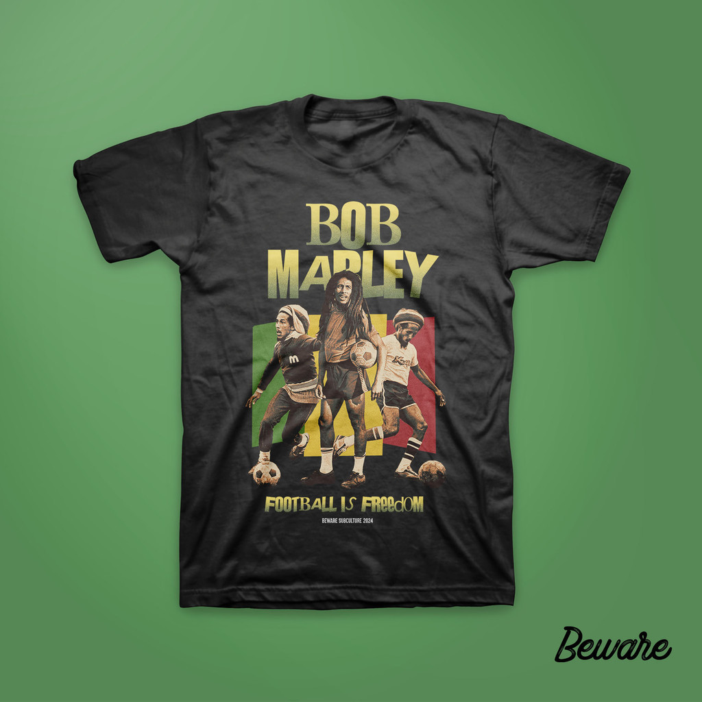 KAOS FOOTBALL IS FREEDOM | BOB MARLEY, REGGAE, JAMAICA | UNISEX | BOOTLEG