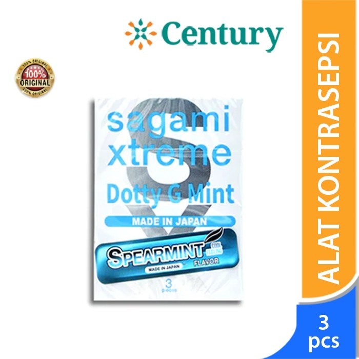 SAGAMI XTREME DOTTY G MINT ISI 3/ PRIA DEWASA / ALAT KONTRASEPSI