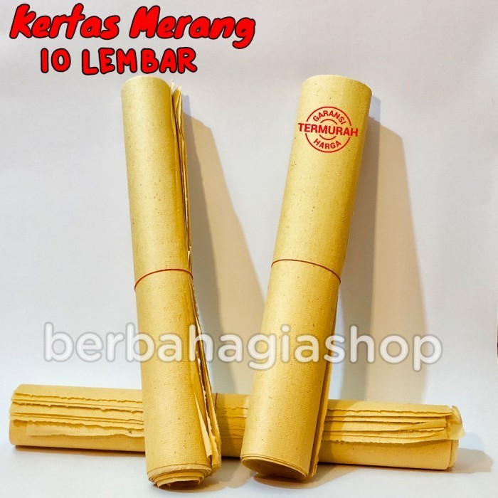 

Terlaris Kertas Merang Recycle Paper / Joss Paper / Straw Paper Isi 10 Lembar Promo Terbaru
