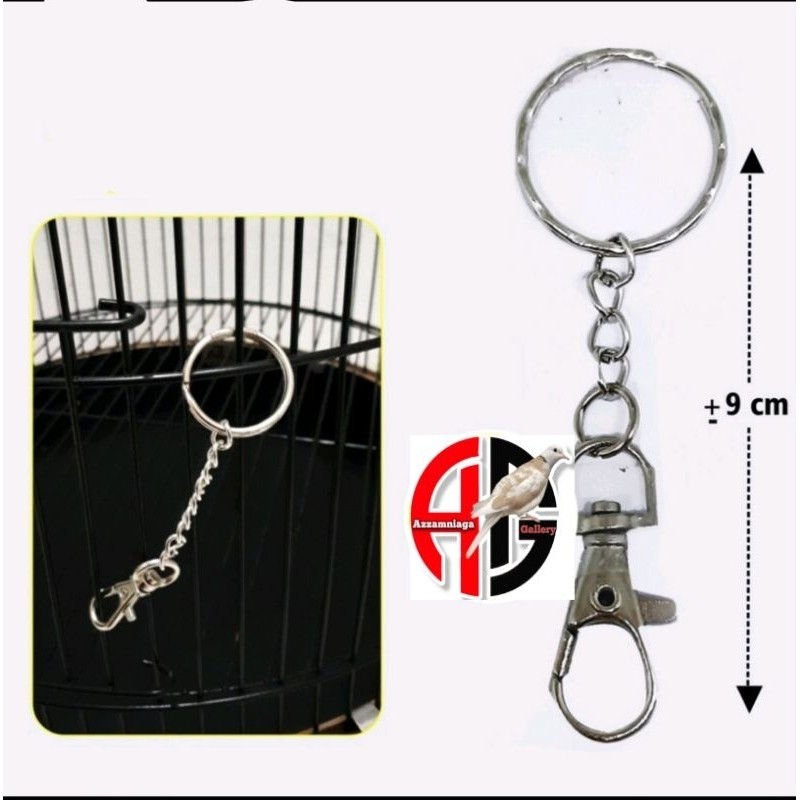 RANTAI KUNCI SANGKAR BURUNG MODEL BULAT RANTAI BESI RANTAI SANGKAR