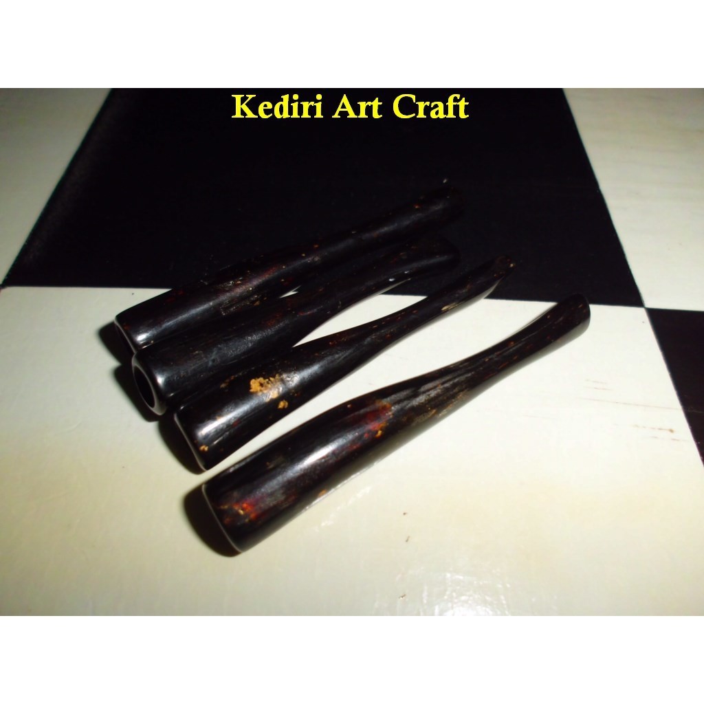 TERLARIS  Pipa Rokok AKAR BAHAR HITAM Polos 01 by kediri art craft TERBARU