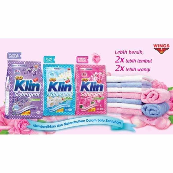MURAH Soklin 1.8kg/So klin softergent bubuk 1,8kg/1800gr