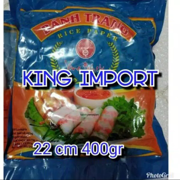 

Terbaru Kulit Lumpia Asli Vietnam 22Cm 400Gram Banh Trang Rice Paper Promo Terlaris