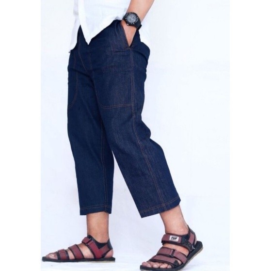 MURAH CELANA SIRWAL JEANS SLIMFIT MUSLIM PRIA DENIM CINGKRANG PENSIL BASIC