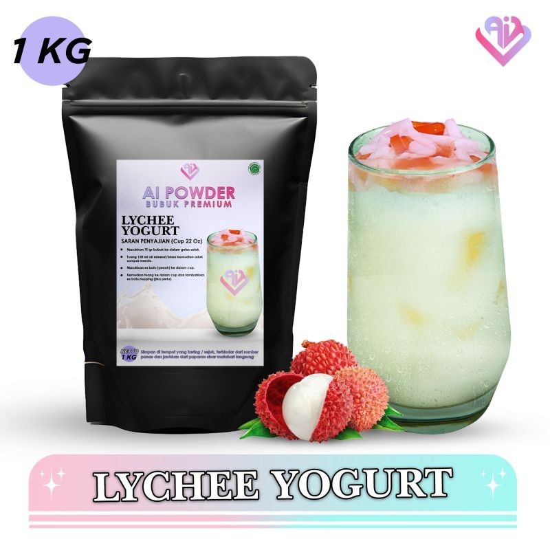 

Lychee Yogurt Bubuk Minuman Premium The Best Instan 1Kg