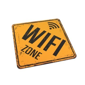 

Krisbow Stiker Wifi Zone Sign Label Square Wifi Zone 30X30Cm Best