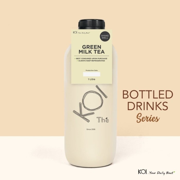 

Minuman Milk Tea Koi The Bottled Green Milk Tea Best