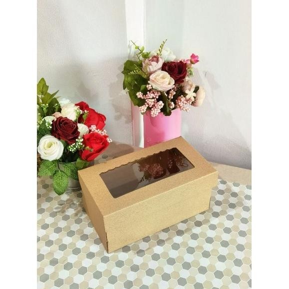 

Ready Stock KOTAK KUE - CAKE BOX - DUS BOLU 22x12x10 - MS-08 (ISI : 10 PCS)