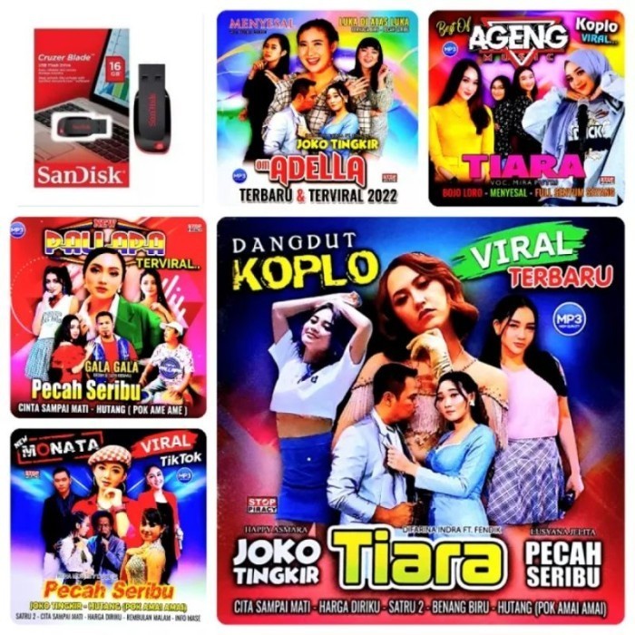 Flashdisk 32gb Plus videos Clip Dangdut Koplo Terbaru Update 2022